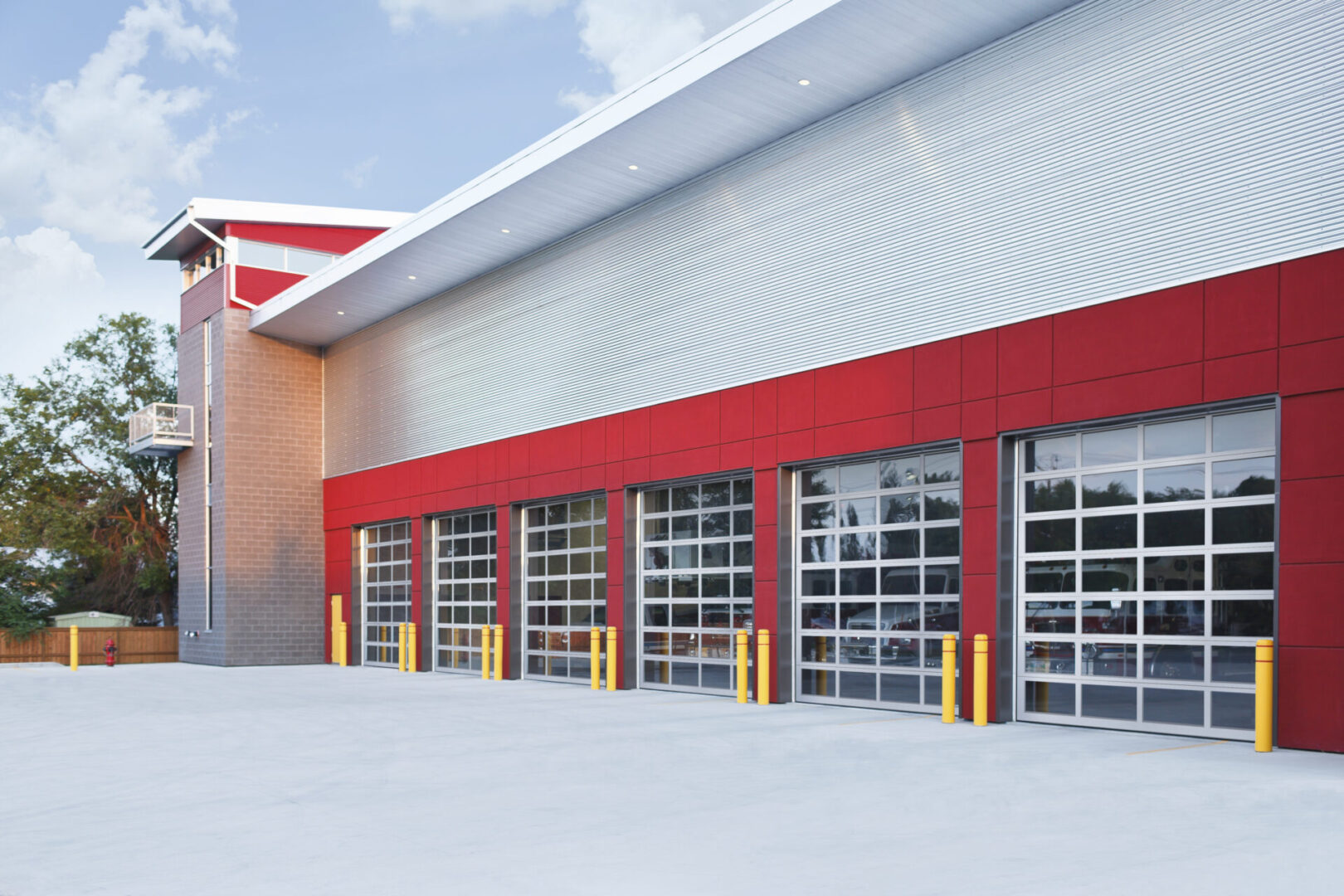 Emergency Fire Hall Building Emergency Fire Hall Building
157679813
Architecture, Asphalt, Brick, Brick Wall, Building Exterior, Built Structure, Concrete Pad, Door, Emergency Services, Fire Station, Grass, In A Row, Industry, Outdoors, Overhead Doors, Parking Lot, Pattern, Red, Retail/Service Industry, Sidewalk, Summer, Transportation, Wall